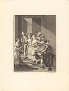 Saint-Preux sort de chez des femmes du monde, 1776.