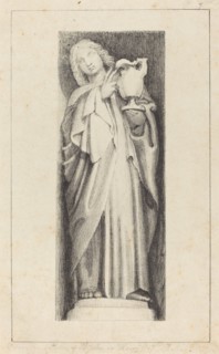 Saint John, from Henry the Seventh's Chapel Westminster Abbey, published 1829.