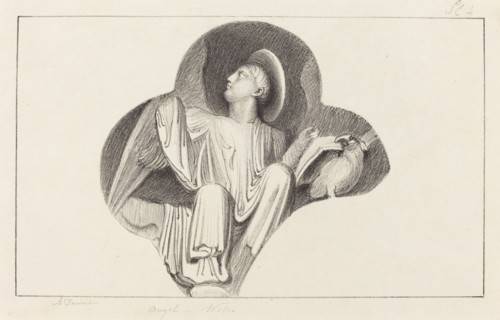 An Angel, from Wells Cathedral, published 1829.