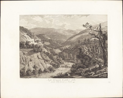 Al pié del monte Catillo, detto monte della Croce a Tivoli, 1793.
