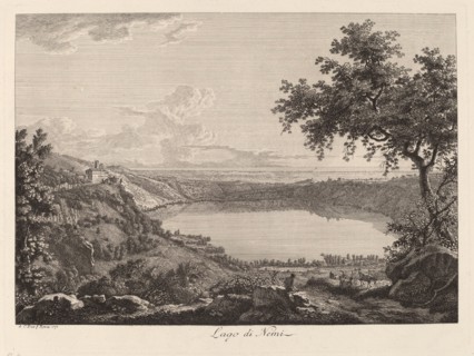 Lago di Nemi (Lake Nemi), 1792.