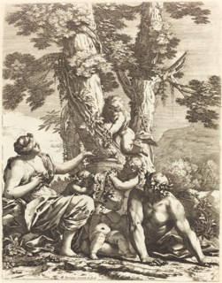 Bacchanal with Seated Bacchante, 1650s.