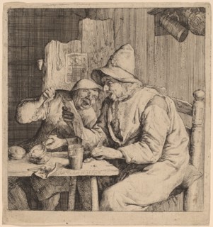 Two Peasants Singing, 1685.
