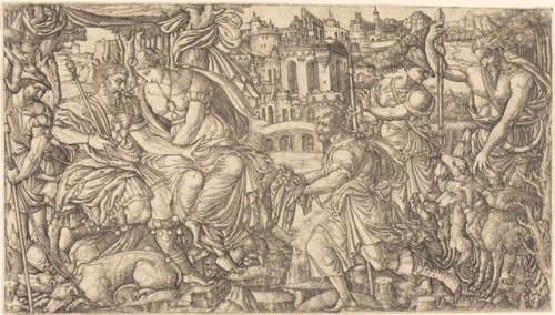 A King and Diana Receiving Huntsmen, probably c. 1547/1555.