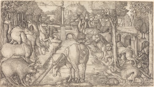 The Unicorn Purifies the Water with Its Horn, probably c. 1555/1561.