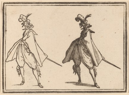 Gentleman in a Large Mantle, Front View, 1621.