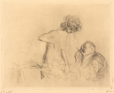 In a Private Room (first plate), 1909.