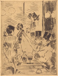 The Cafe of the New Athens, c. 1876.