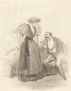 At an Evening Party, c. 1896.