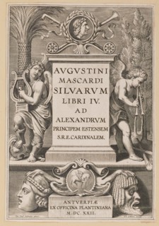 Title Page for Agostino Mascardi, Silvarium Libri IV, 1622.