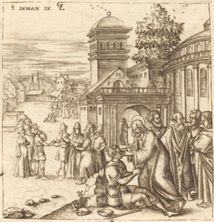 A Man Born Blind Receives Sight, probably c. 1576/1580.