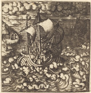 Christ Praying while His Disciples are in a Boat on a Windy Sea, probably c. 1576/1580.