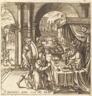 The Servant Begging for Mercy from His King, probably c. 1576/1580.