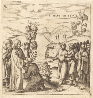Christ Healing a Deaf Man, 1579.