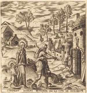 Joseph, Mary and Jesus Returning to Nazareth, probably c. 1576/1580.