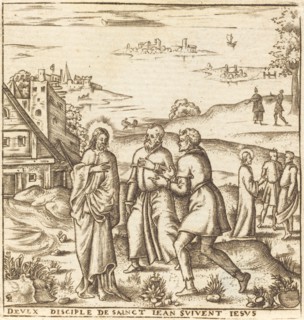 Christ Bids Two Disciples of John the Baptist to Follow Him, probably c. 1576/1580.