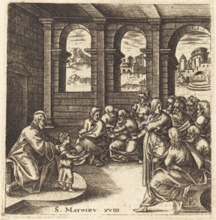 The Greatest in the Kingdom of Heaven will be Humble like a Child, probably c. 1576/1580.