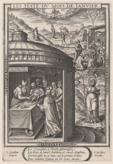 Les Feste du mois de Janvier (January: the Circumcision), 1603.