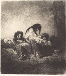 The Poor Family (Une famille pauvre), 1843/1848.