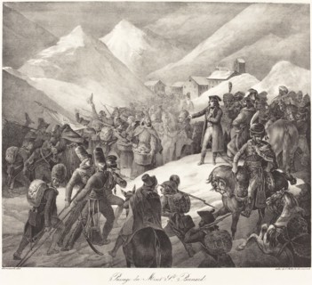 Passage du Mont St. Bernard (Napoleon's Army Crossing the St. Bernard Pass), 1822.