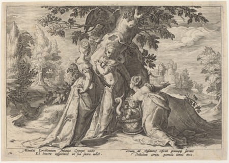 The Daughters of Cecrops Open the Casket Entrusted to Them by Minerva, 1589.