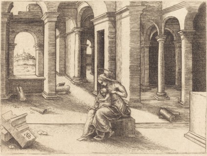 The Virgin and Child.