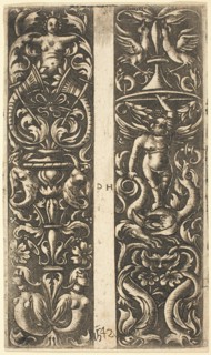 Ornament with Sirens and Ornament with Genius.