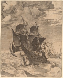 A Dutch Hulk and a Boeier, 1565.