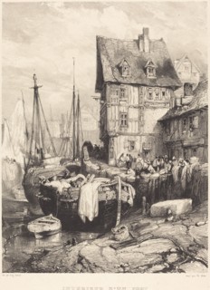 Intérieur d'un port, 1833.
