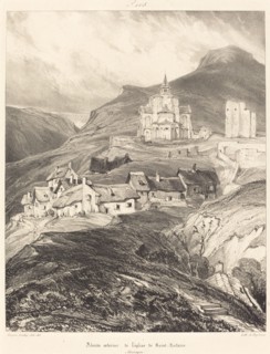 Abside de l'église de Saint-Nectaire, 1831.