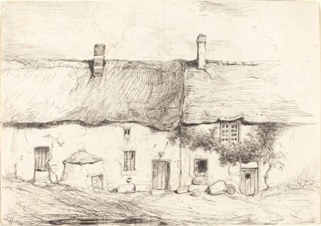 Two Cottages, c. 1844.