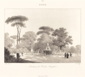 Fontaine de Jardin Borghese, 1822.