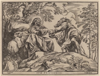 The Temptation of Christ by the Devil.