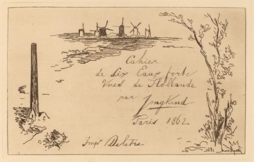 Title Page (Titre du cahier de six eaux-fortes), 1862.