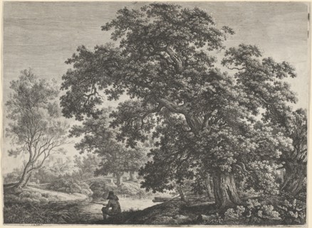 Giant Oak with a Seated Fisherman.