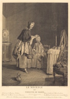 Le neglige, ou la toilette du matin, 1741.