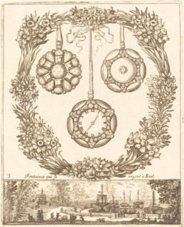 Fontaines qui se voyent a Ruel, probably 1665.