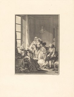Julie s'évanouit dans un fauteuil.