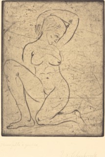 Kneeling, Small (Kniende, klein), 1910.