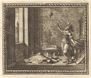 Minerva Changing Arachne into a Spider, published 1676.