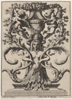 Ornament with a Woman Turning to Foliage.