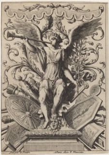 Fame on a Trophy of Arms.