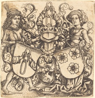 Arms of Rohrbach and Holzhausen, c. 1480/1490.