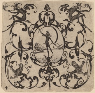 Ornament with Grotesque, 1616.