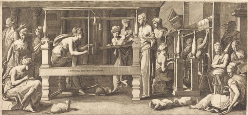 Penelope and Her Maids Weaving, c. 1545.