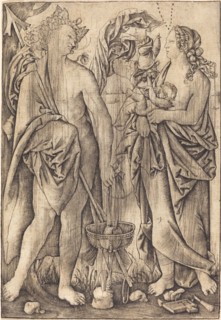 Mars and Venus (Mercury and Venus?).