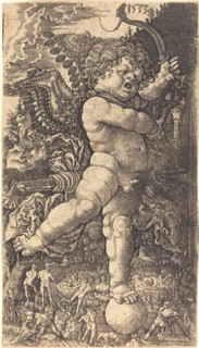 Cupid Balancing on a Globe, 1533.