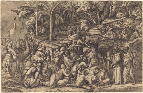 Moses Striking the Rock.