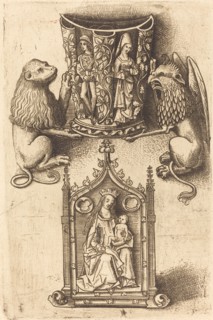 Design for a Beaker and a Pax, c. 1480.