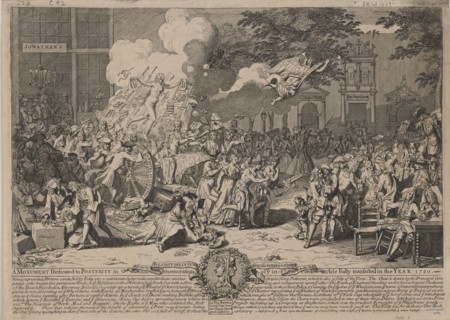 A monument dedicated to posterity in commemoration of ye incredible folly transacted in the year 1720, 1720.